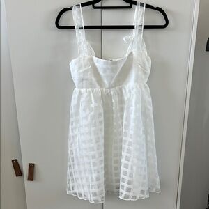 Russo Dress in White Check